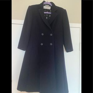 Evan Picone (Made in Italy) 💯% Pure Wool Navy Blue Coat